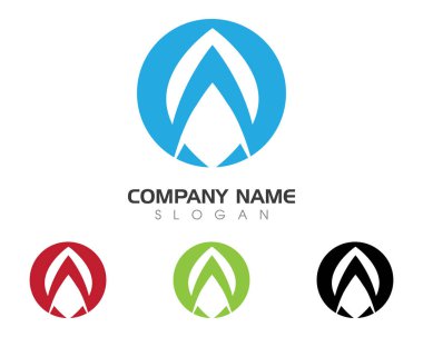 Bir harf logo şablonu