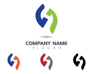 S Harfi Logo şablonu