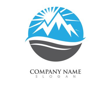 Dağlar Logo şablonu