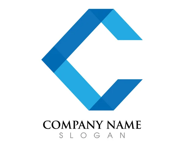 C Letter Logo Template vector icon design — Stock Vector