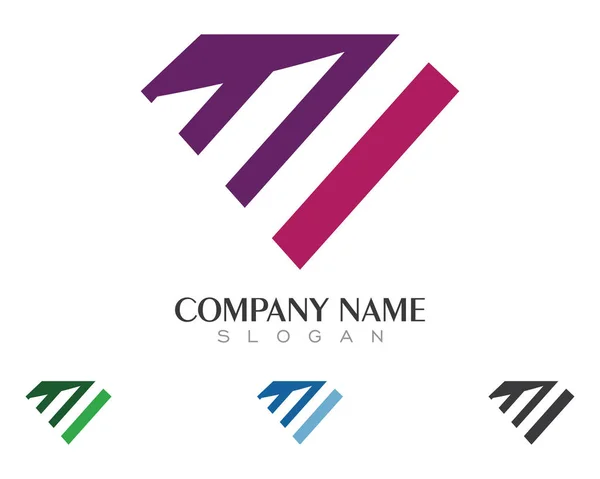 Modelo de logotipo de diamante —  Vetores de Stock