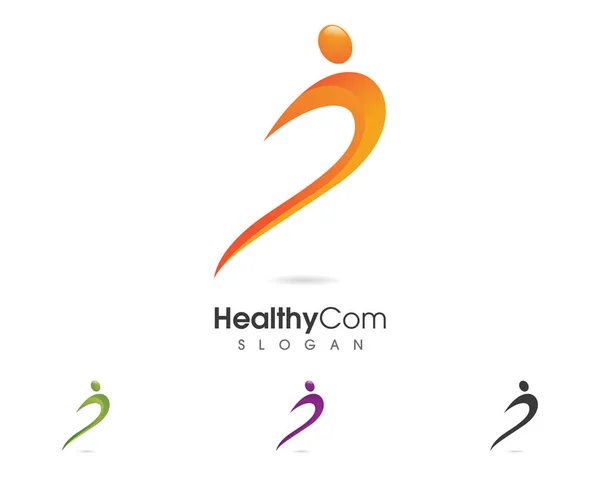 Modello di logo della salute — Vettoriale Stock