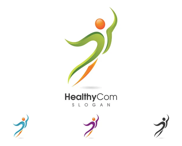 Modello di logo della salute — Vettoriale Stock
