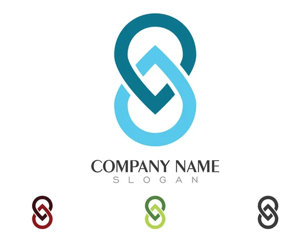 Modelo de logotipo corporativo de negócios — Vetor de Stock