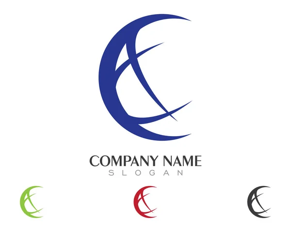 Global logo template — Stock Vector