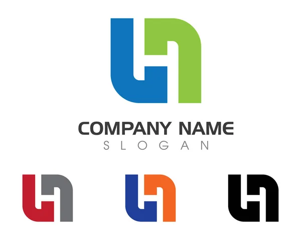 H logotipo da letra — Vetor de Stock