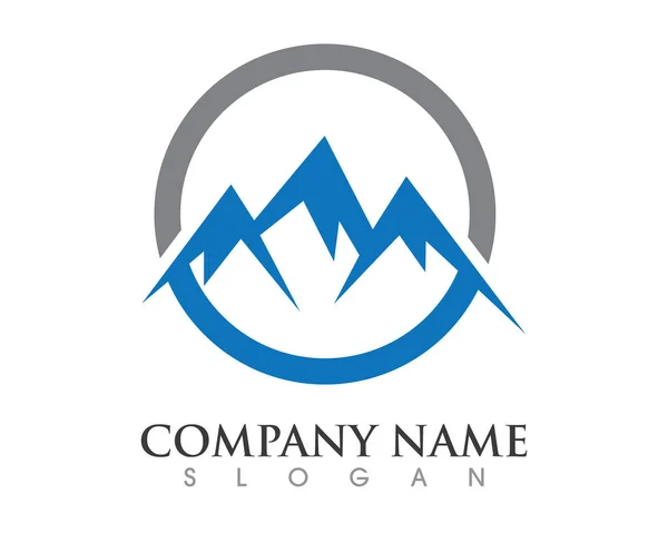 Mountains Logo Template — Stock Vector