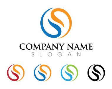 S Harfi Logo şablonu