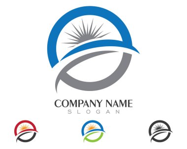 Logo şablonu güneş ufukta