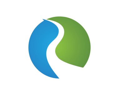 R harfi logo şablonu