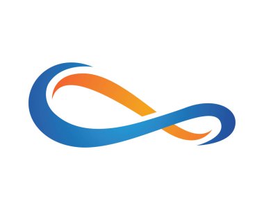 Infinity logo vektör Logo şablonu