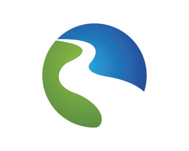 Su dalgası Logo şablonu vektör