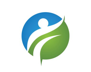 Sağlıklı Yaşam Logosu şablonu 