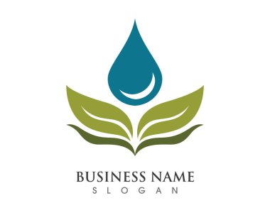 water drop Logo Template clipart