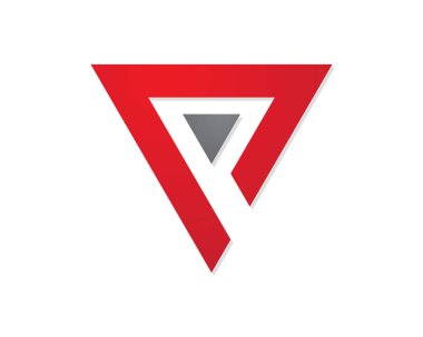 P harfi logo şablonu