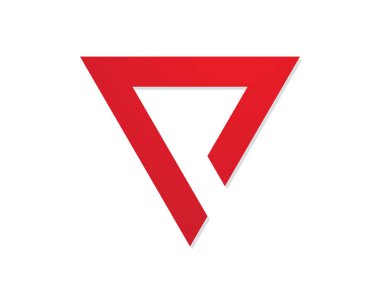 P harfi logo şablonu