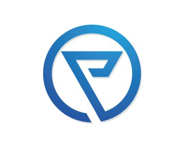 P harfi logo şablonu