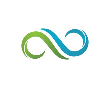 Infinity logo vektör Logo şablonu