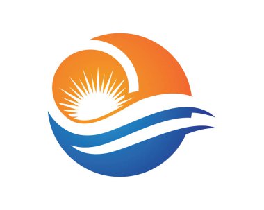 Su dalgası sembolü ve simge logosu