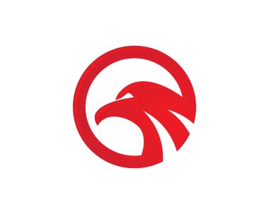 Şahin kanat Logo şablonu