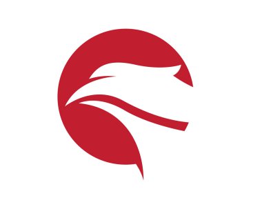 Şahin kartal logo şablonu
