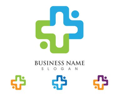 Sağlık tıbbi logo şablonu