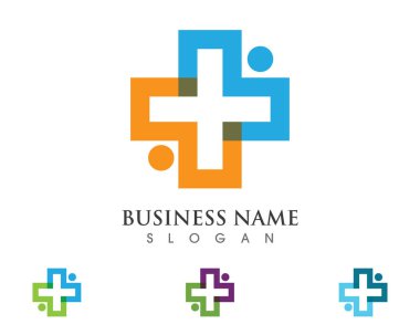 Sağlık tıbbi logo şablonu