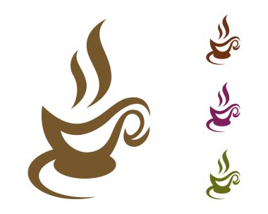Kahve fincanı logo şablonu