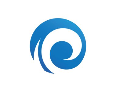 Su dalgası Logo şablonu vektör