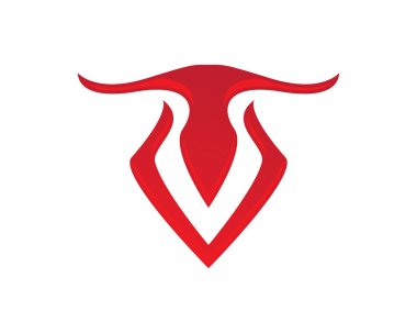 V harfi Logo iş şablonu