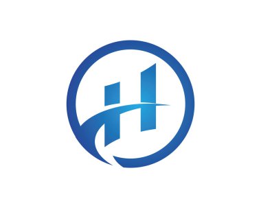 H harfi logo şablonu