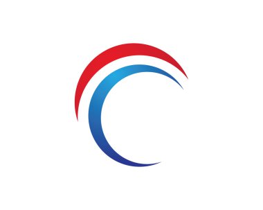 Su dalgası logo şablonu