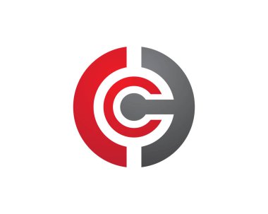 C harfi logo şablonu