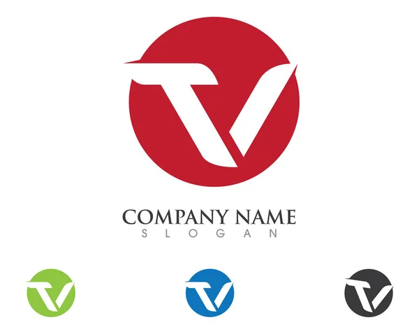 V dopise logo — Stockový vektor