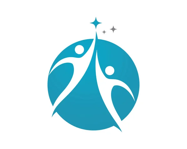 Logo Adoption et soins communautaires — Image vectorielle