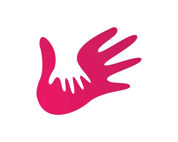 Wzór logo pielęgnacji dłoni — Wektor stockowy