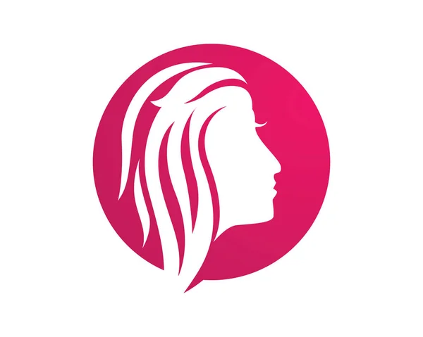 Güzellik kadın Logo şablonu — Stok Vektör