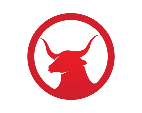 红牛金牛座标志模板 — 图库矢量图片