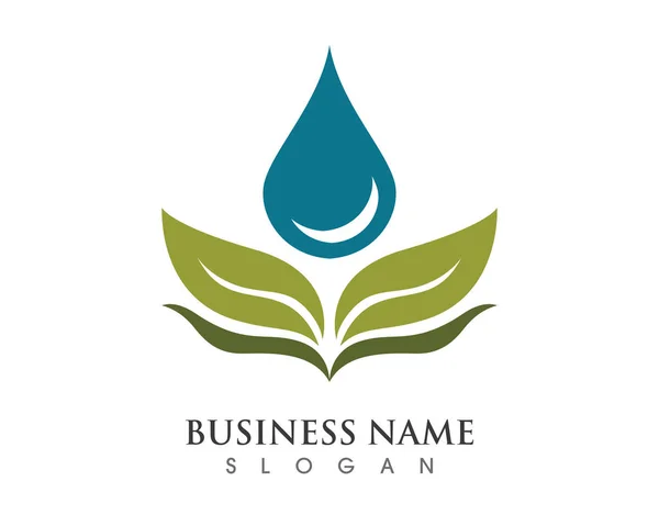 Plantilla de logotipo gota de agua — Vector de stock