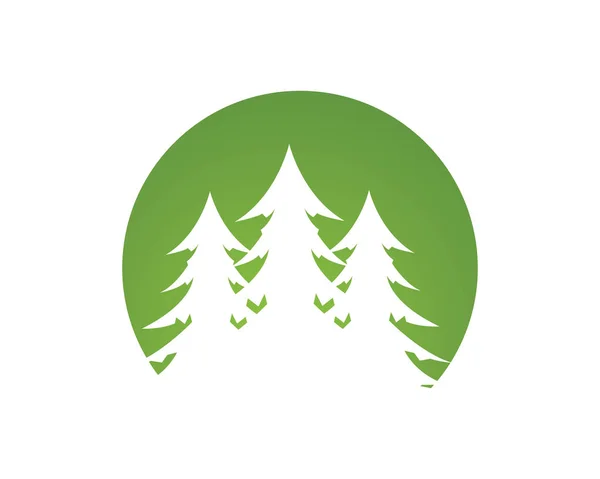 Eko Ağacı Yaprak Şablonu — Stok Vektör