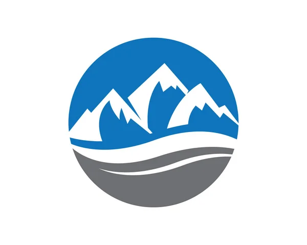 Βουνό λογότυπο πρότυπο — Διανυσματικό Αρχείο