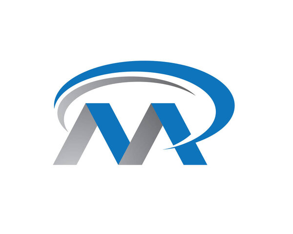 Шаблон логотипа M