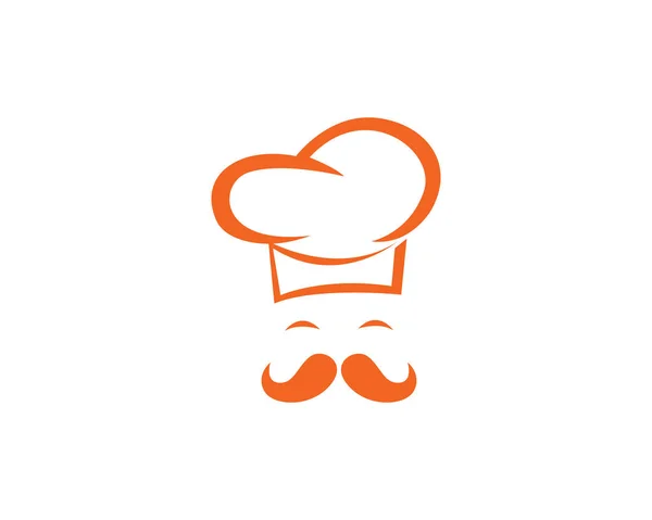 Templat Chef Logo - Stok Vektor