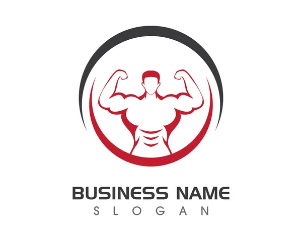 Fitness logo ontwerp — Stockvector