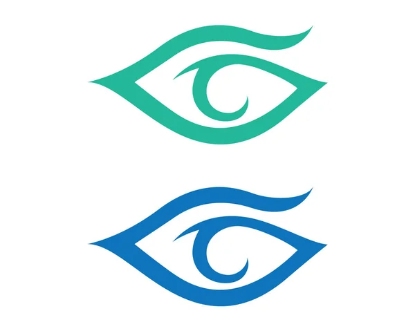 Projekt logo wektora pielęgnacji oczu — Wektor stockowy