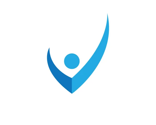 V Templat Bisnis Logo Letter - Stok Vektor