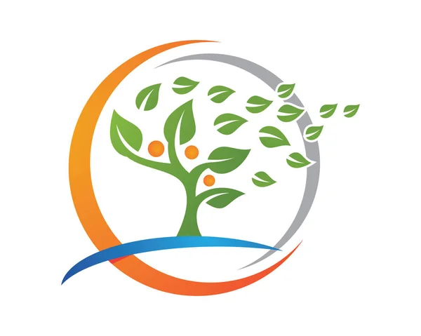 Drzewo genealogiczne logo szablon projektu — Wektor stockowy