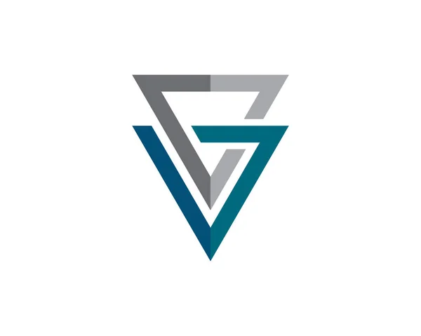 V Lettera logo modello di business — Vettoriale Stock