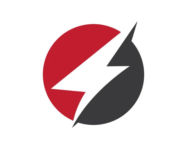 Bliksem logo sjabloon — Stockvector