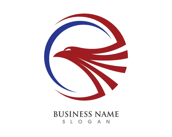 Modelo de logotipo Falcon — Vetor de Stock